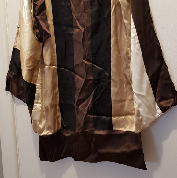 Bebe Silk Kimino Sleeved Blouse - Picture 3 of 10